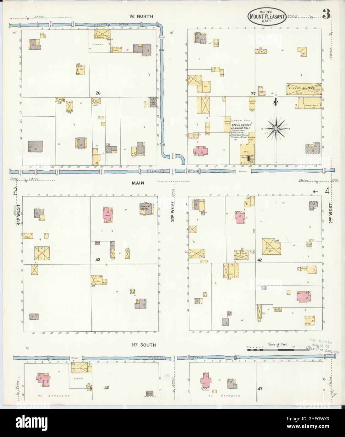 Mount pleasant utah map hires stock photography and images Alamy