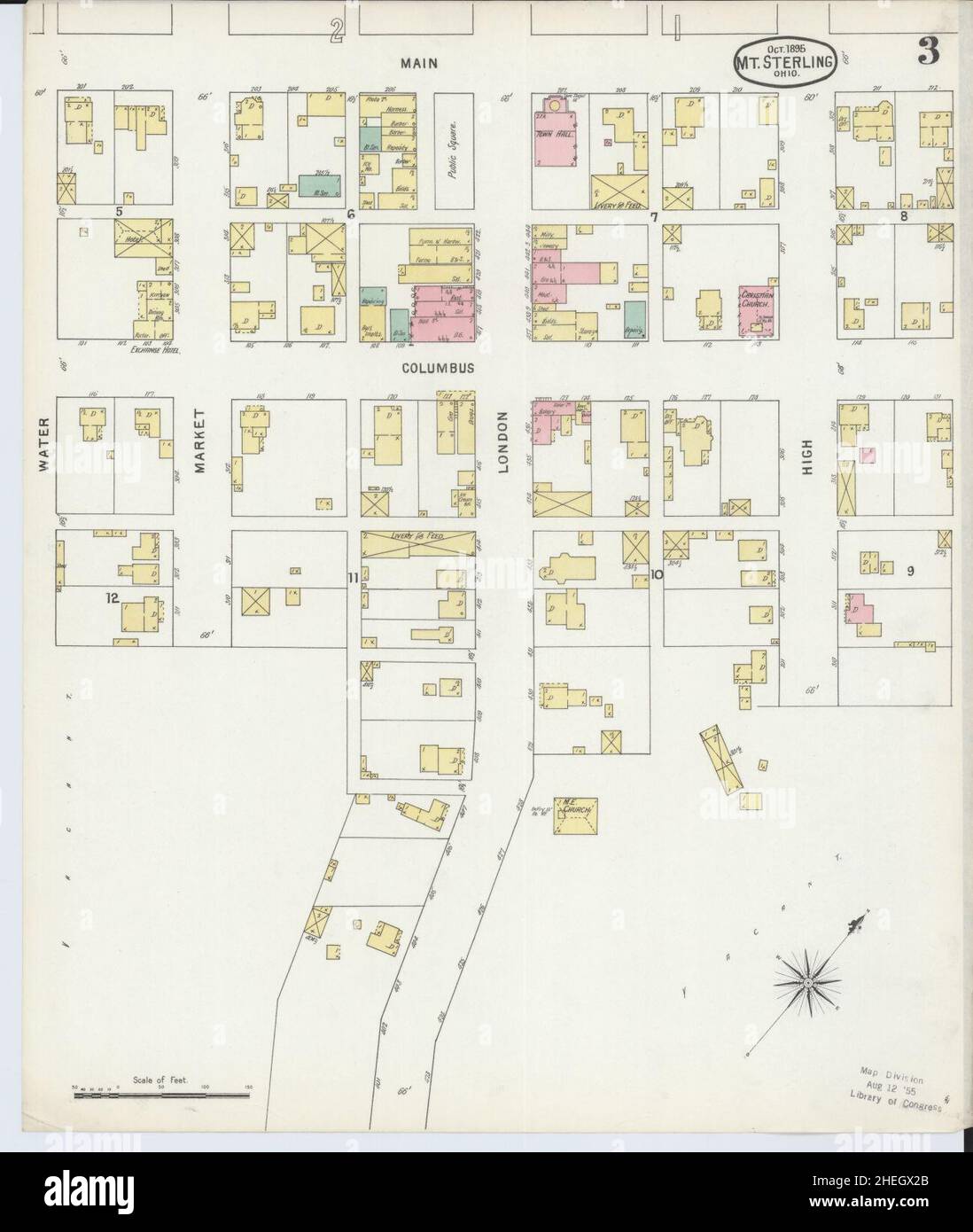 Map of mount sterling hires stock photography and images Alamy