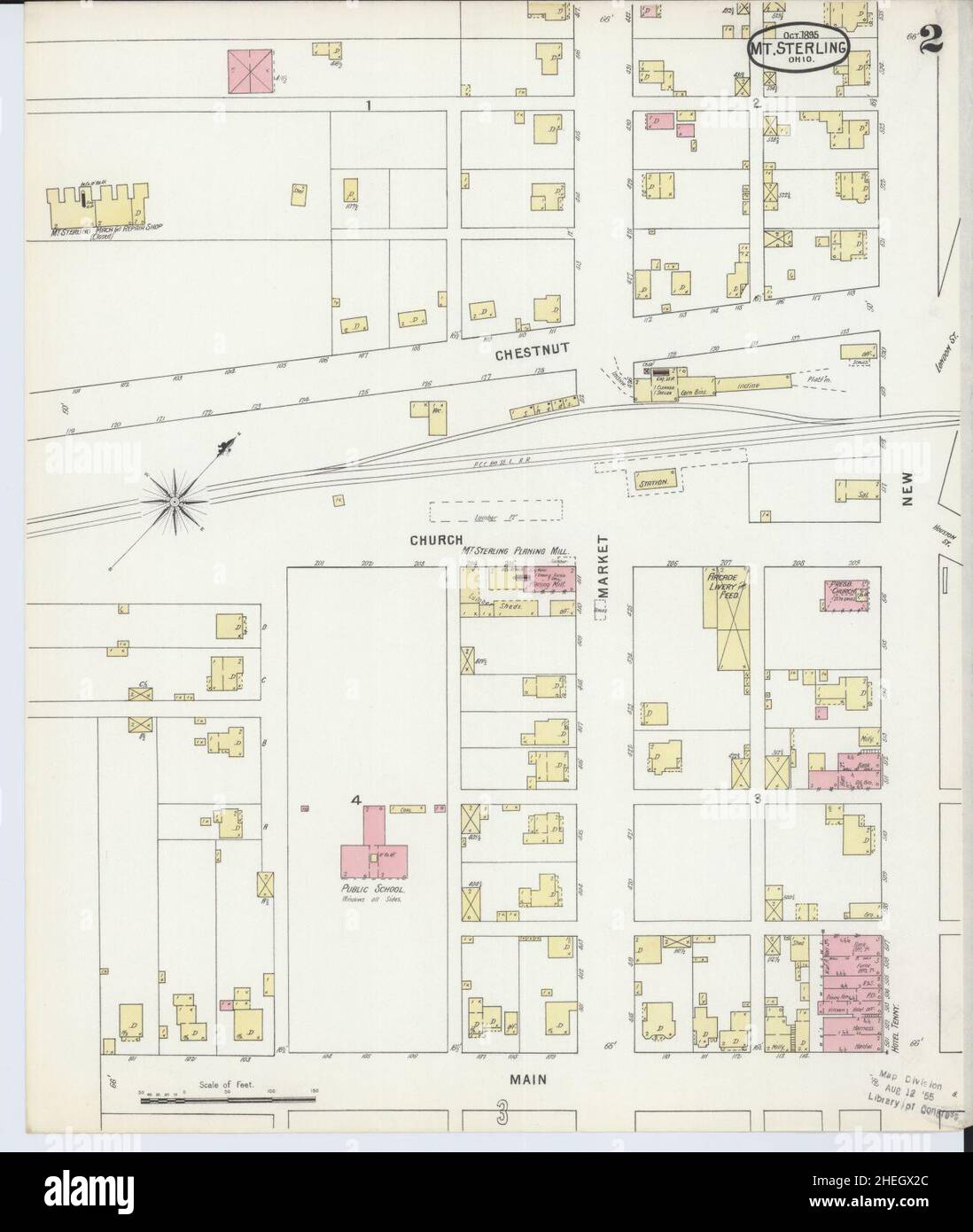 Map of mount sterling hires stock photography and images Alamy