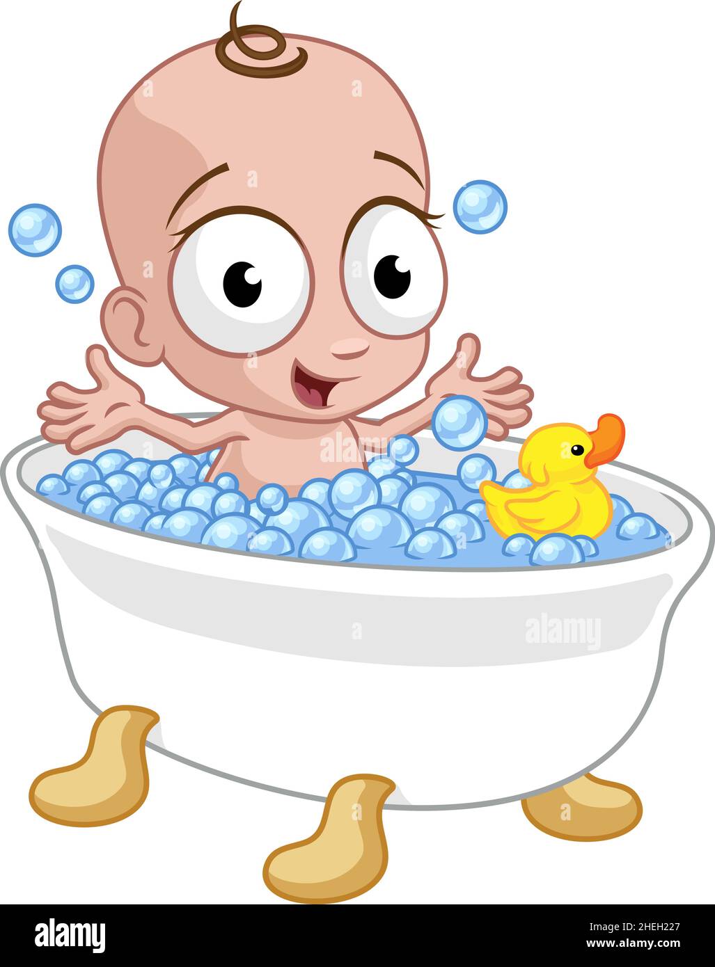 Cute Cartoon Baby In Bath Tub With Rubber Ducky Stock Vector Image & Art - Alamy Cute Cartoon Baby In Bath Tub With Rubber Ducky Stock Vector Image & Art - Alamy