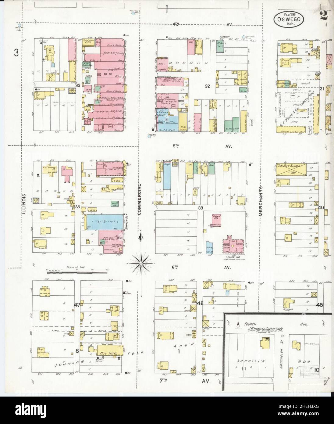 Oswego kansas map hires stock photography and images Alamy