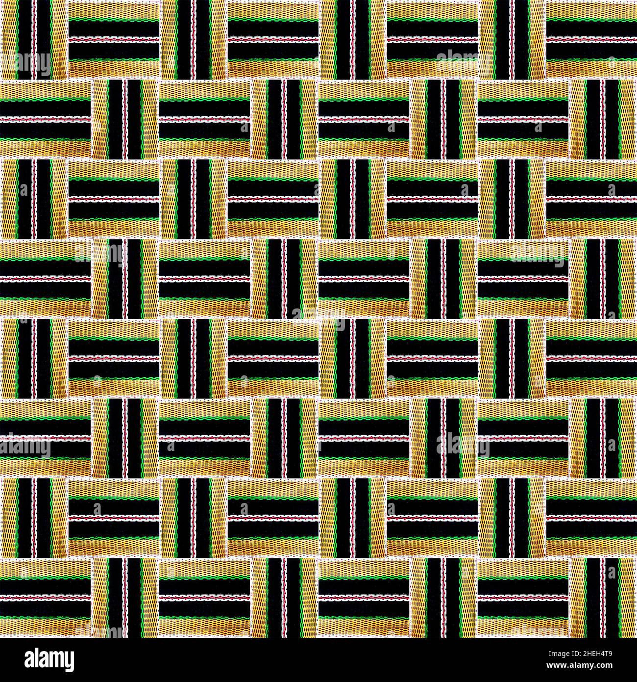 A seamless pattern with horizontal and vertical colored segments Stock Photo