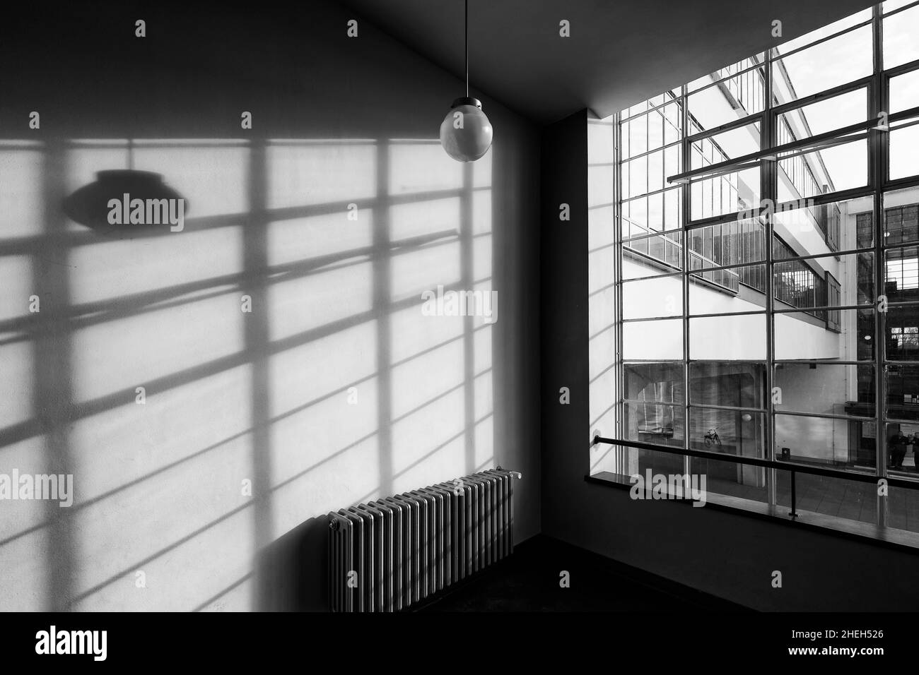 Bauhaus architecture at the School of Design at Dessau, Germany Stock Photo