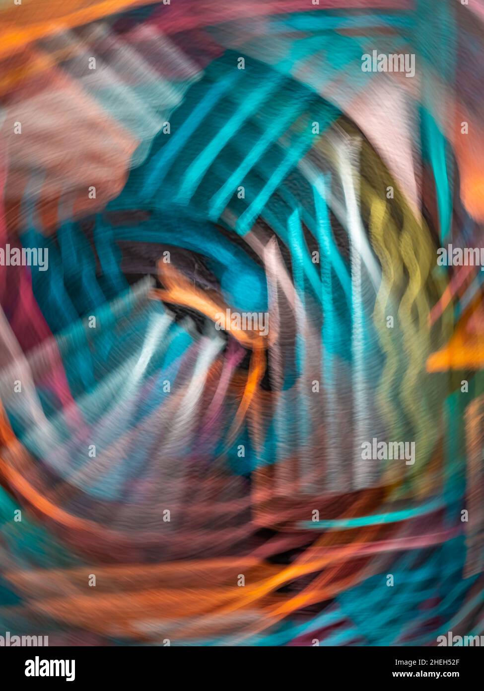 Abstract photo intentional camera movement (ICM ) technique to create