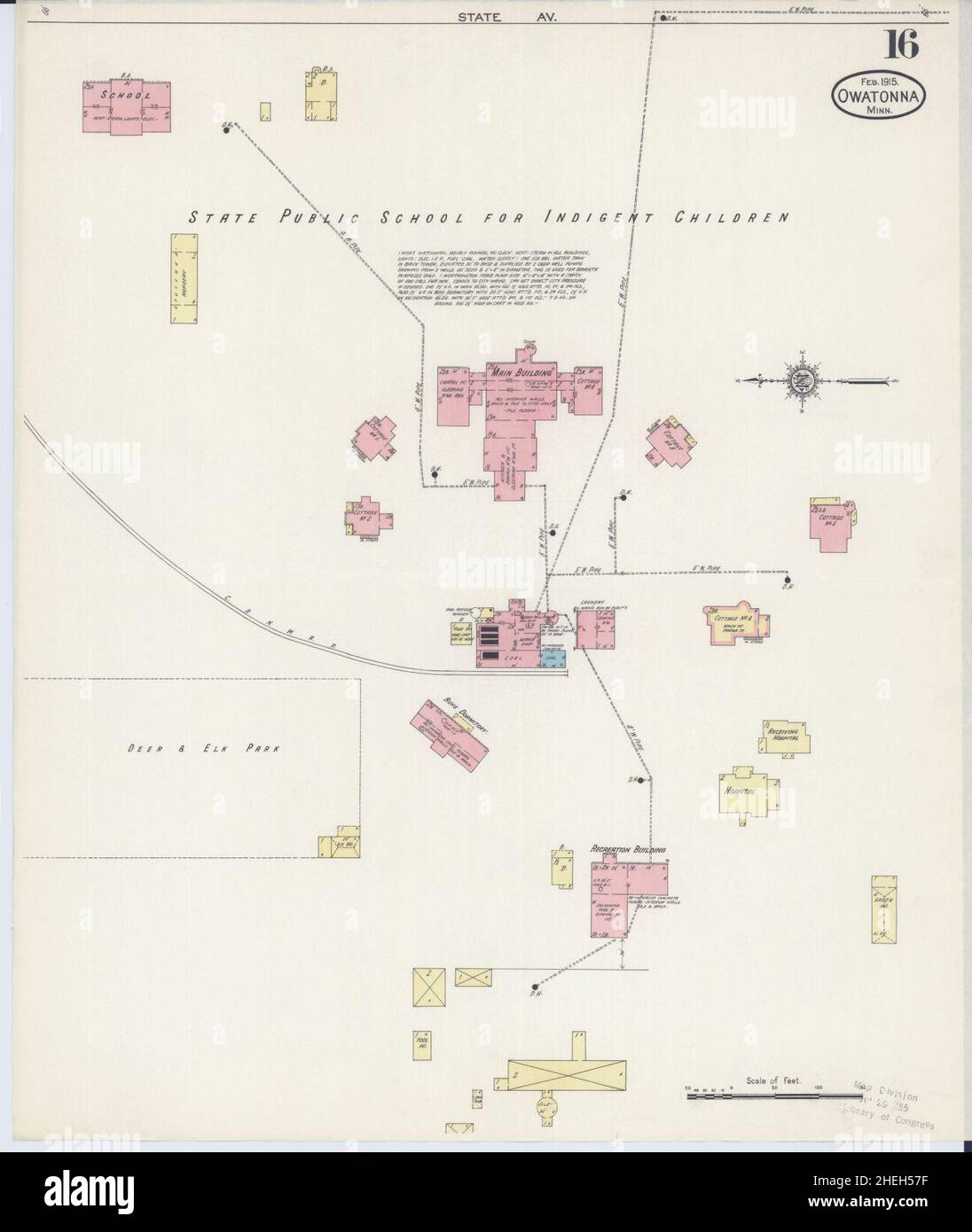 Sanborn Fire Insurance Map from Owatonna, Steele County, Minnesota