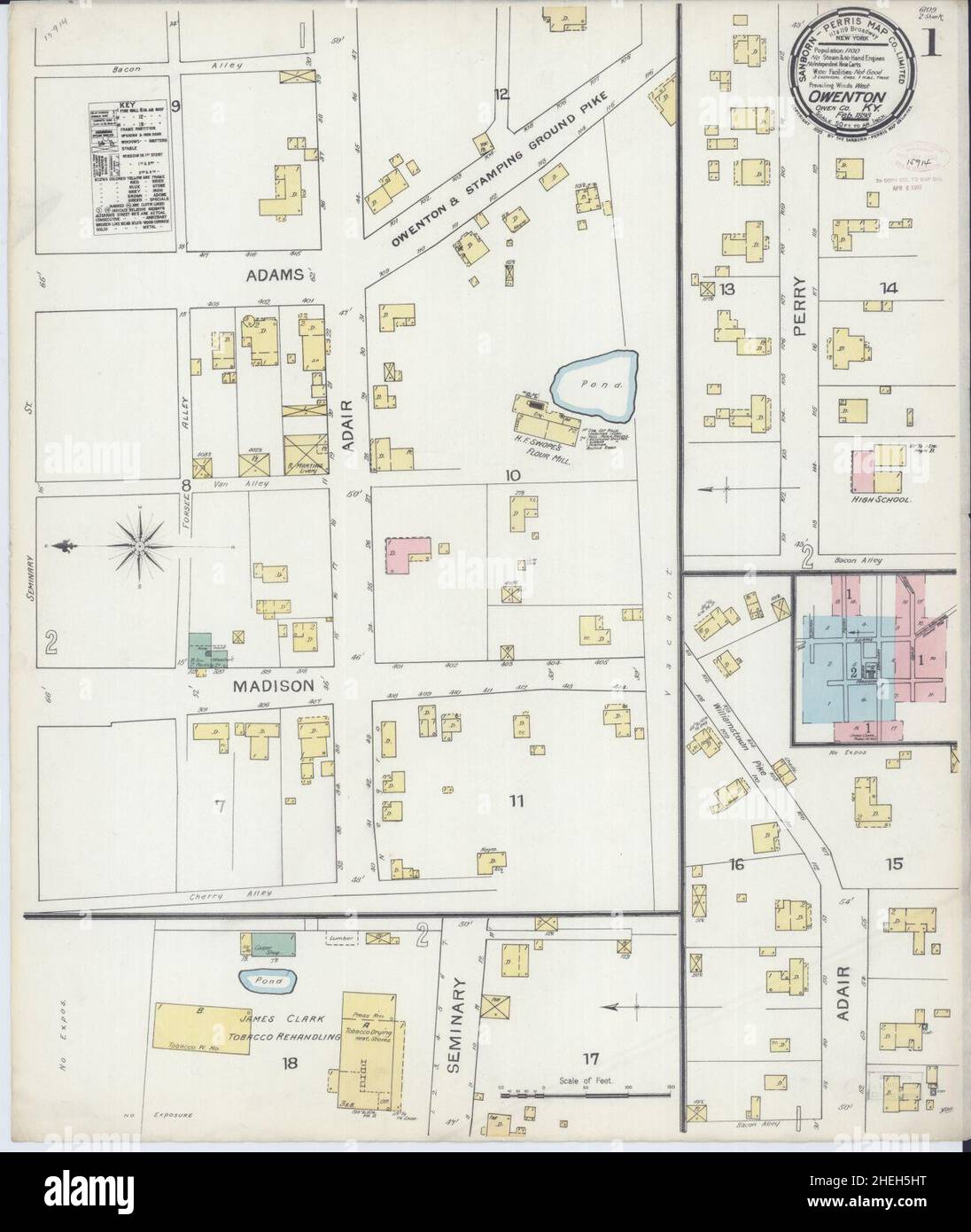 Owenton map hires stock photography and images Alamy