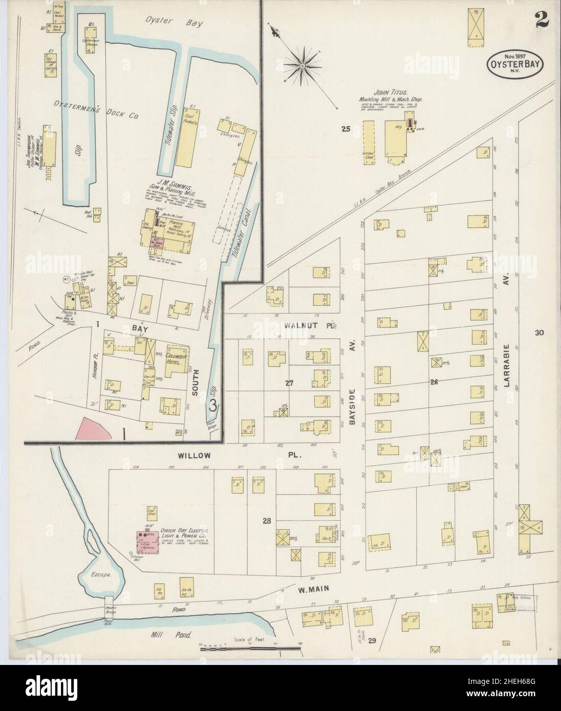 Map of oyster bay hires stock photography and images Alamy