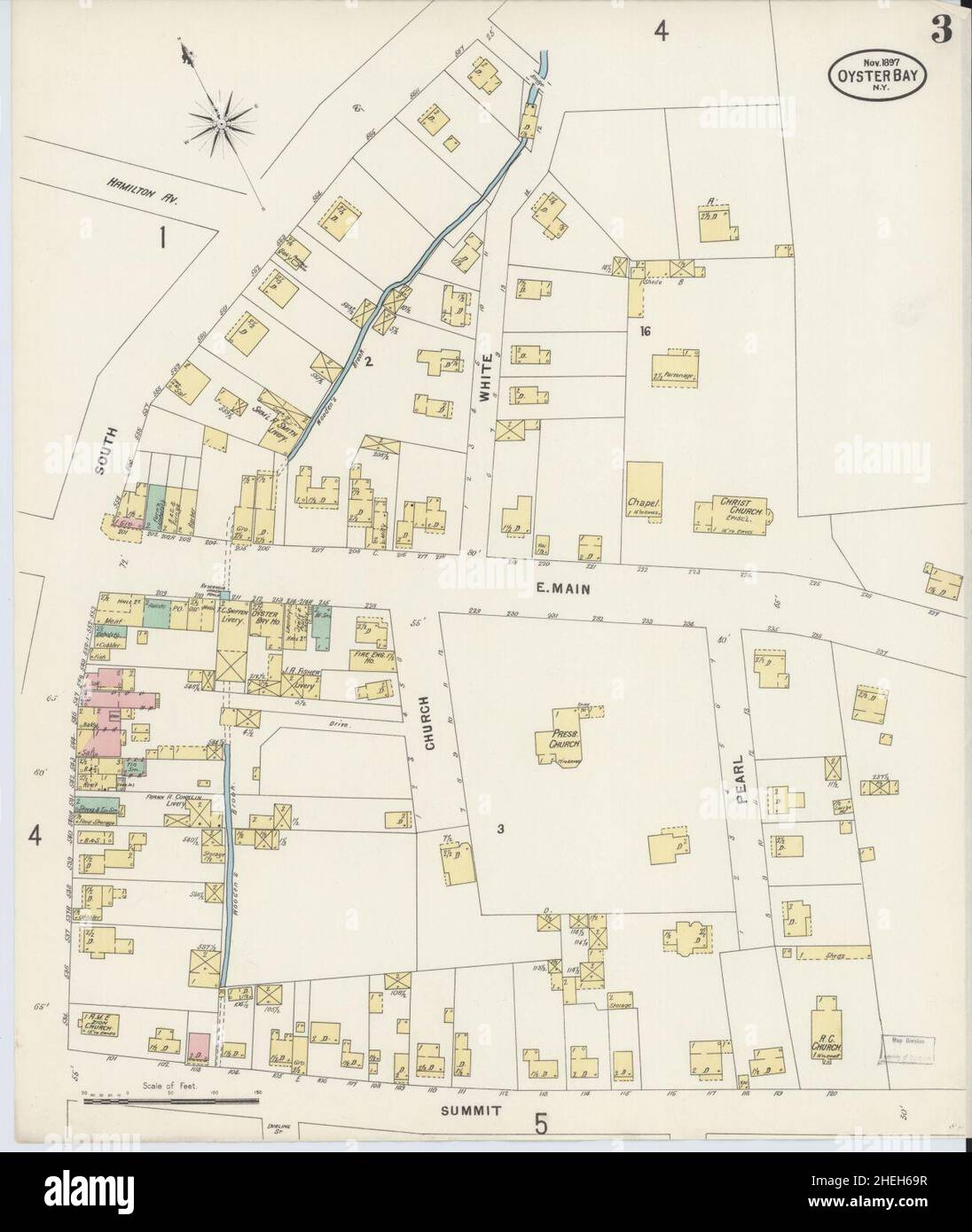 Map of oyster bay hires stock photography and images Alamy