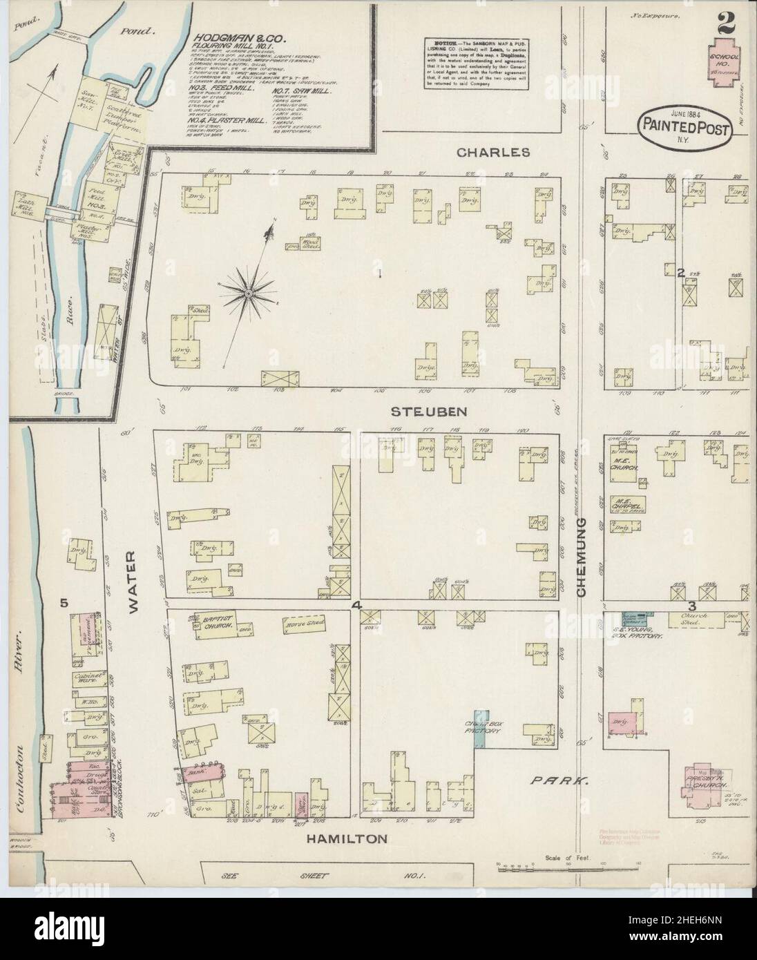 Painted post new york map hires stock photography and images Alamy