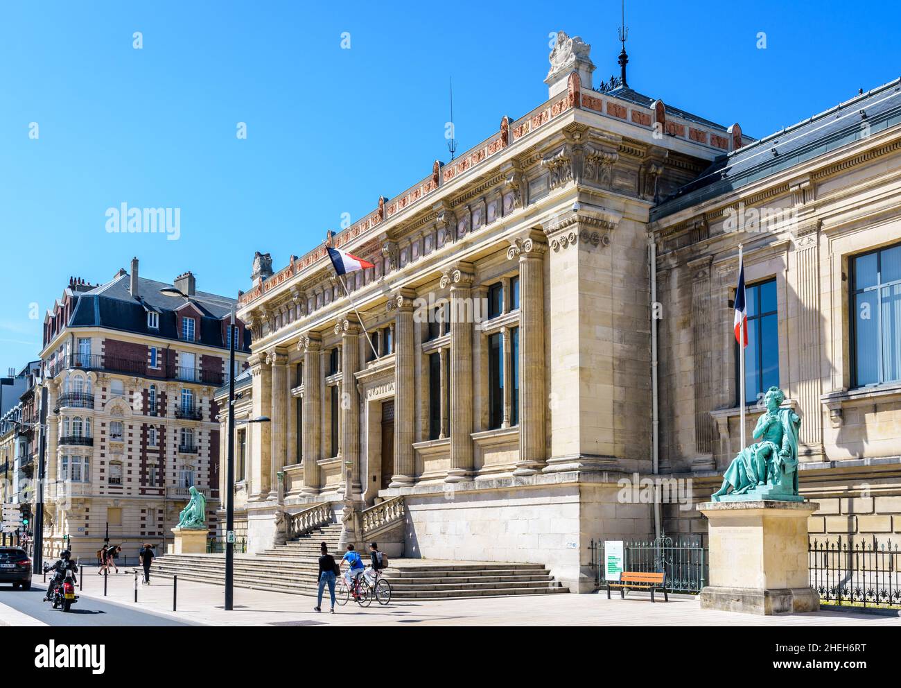 Facade of the courthouse of Le Havre, France. Stock Photo