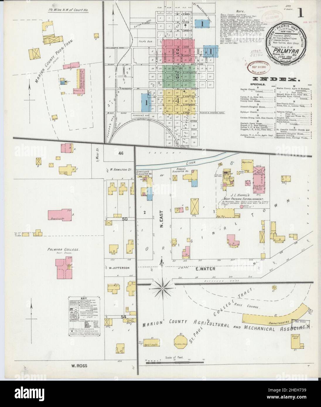 Map of palmyra missouri hires stock photography and images Alamy