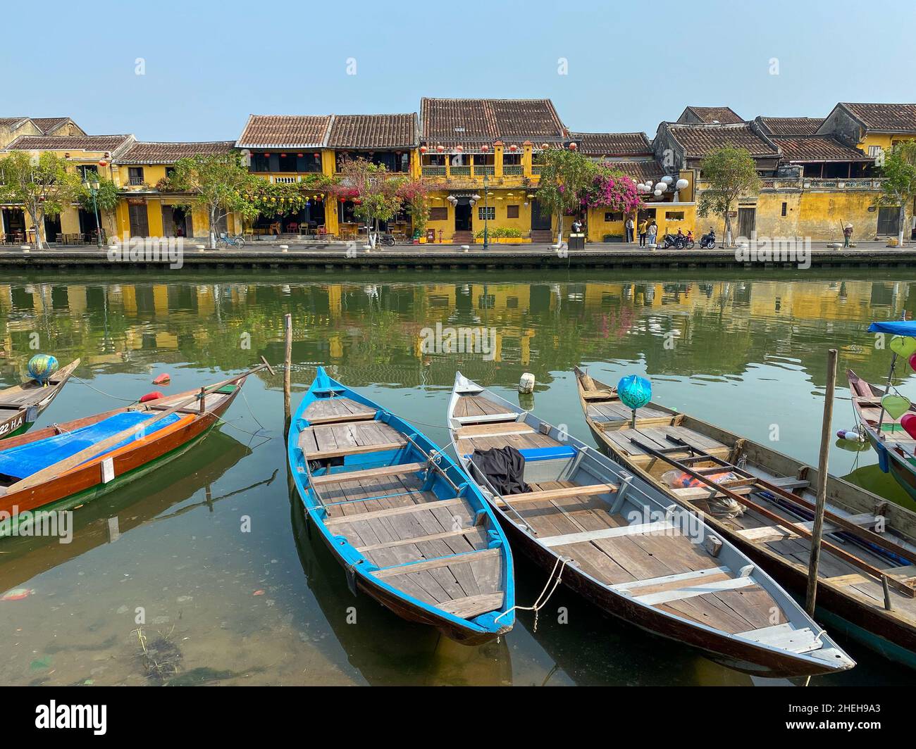 Hoi An, Vietnam - Mar 12, 2020. View of Hoi An ancient town in Quang Nam, Vietnam. Hoi An used to be a busy port town since the 15th century. Stock Photo