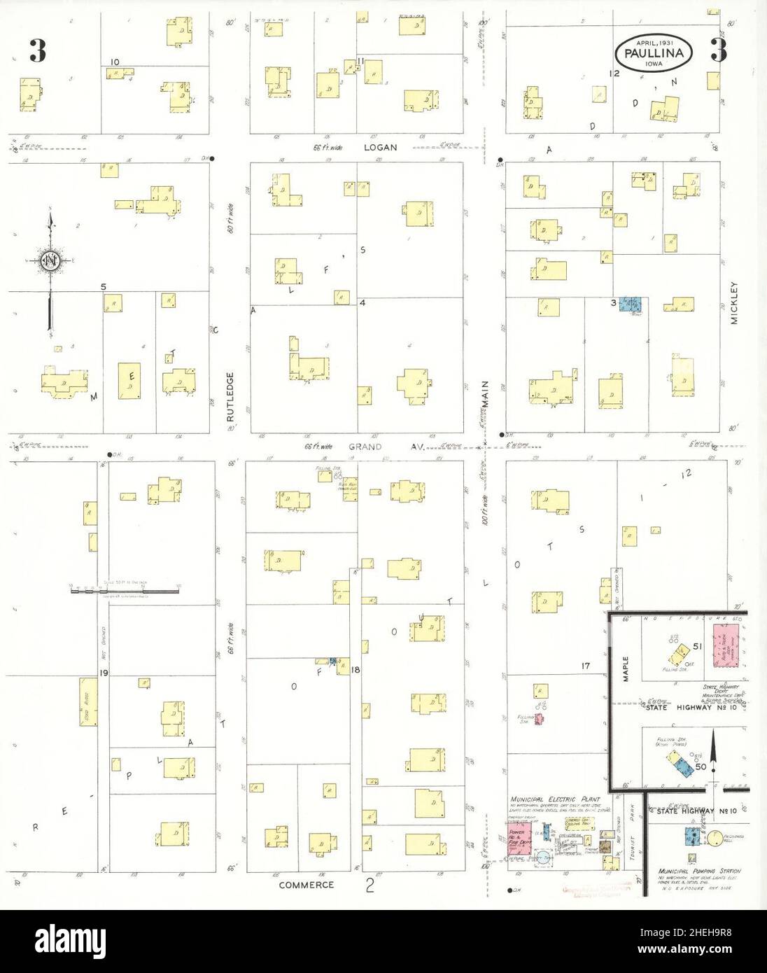 Map of paullina hires stock photography and images Alamy