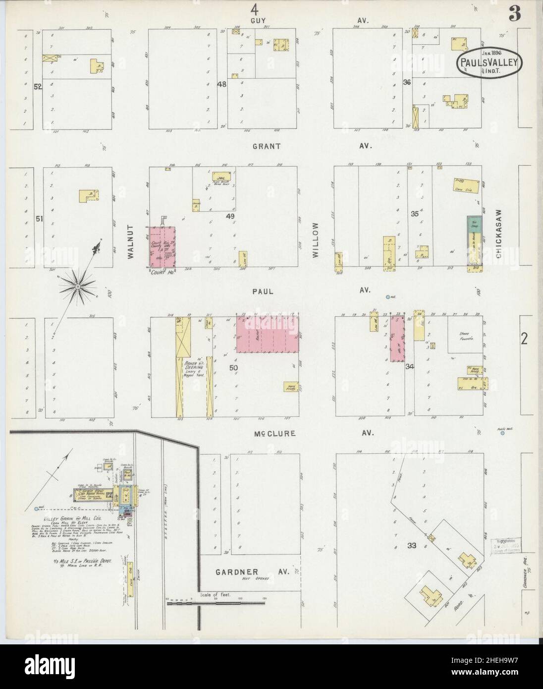 Map of pauls valley oklahoma hires stock photography and images Alamy