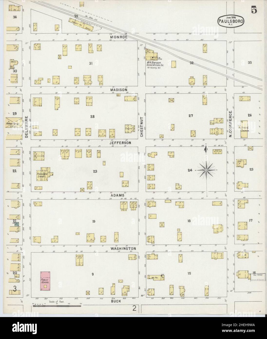 Map of paulsboro new jersey hires stock photography and images Alamy