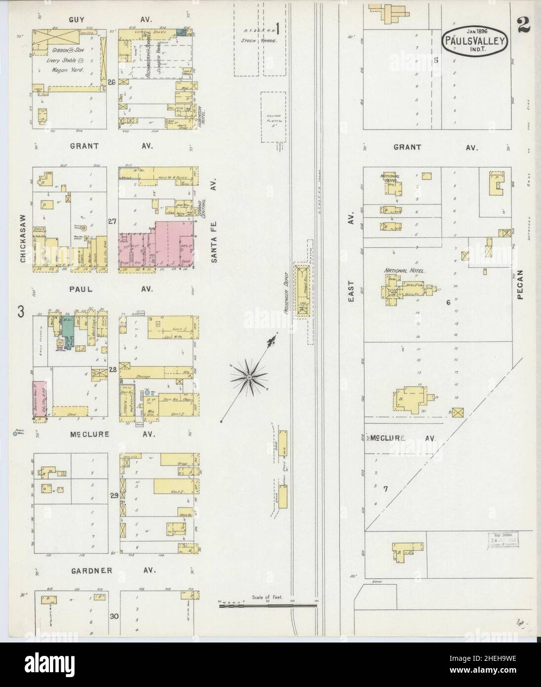 Map of pauls valley oklahoma hires stock photography and images Alamy