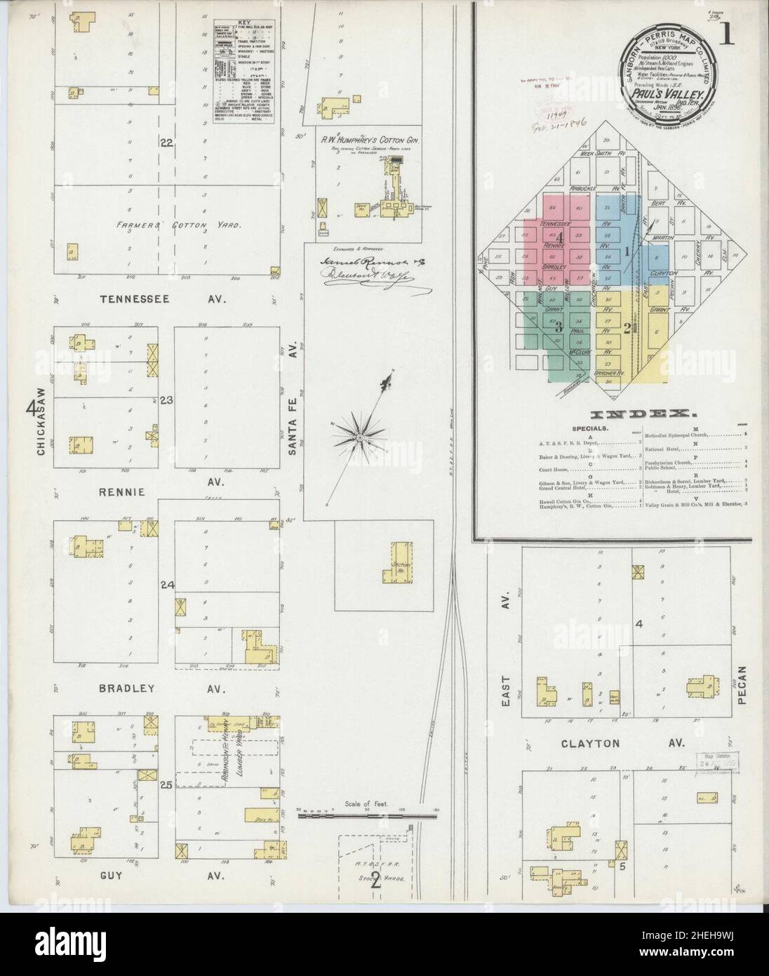 Map of pauls valley oklahoma hires stock photography and images Alamy