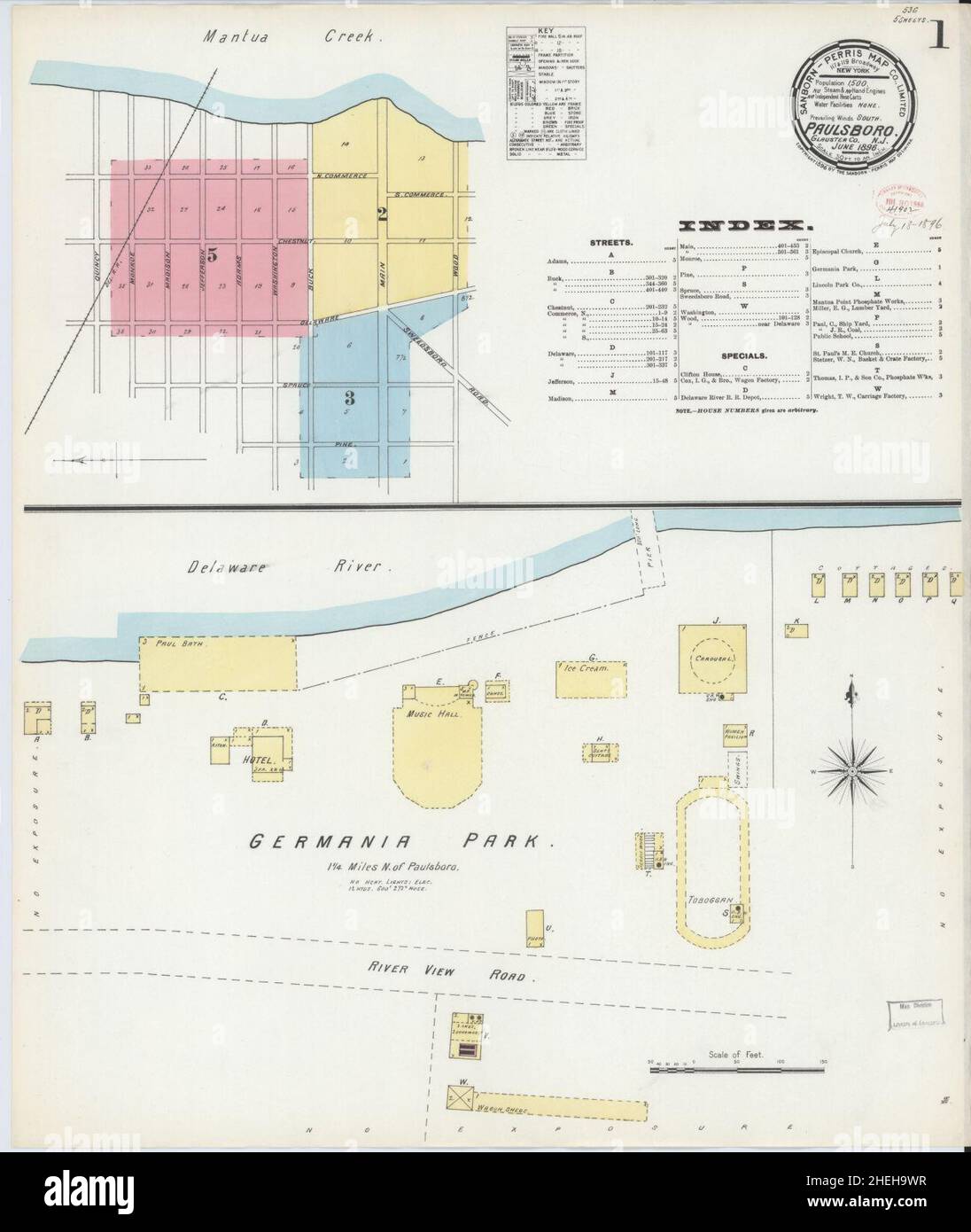 Map of paulsboro new jersey hires stock photography and images Alamy