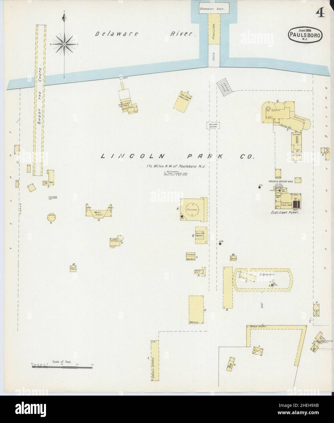 Paulsboro new jersey map hires stock photography and images Alamy