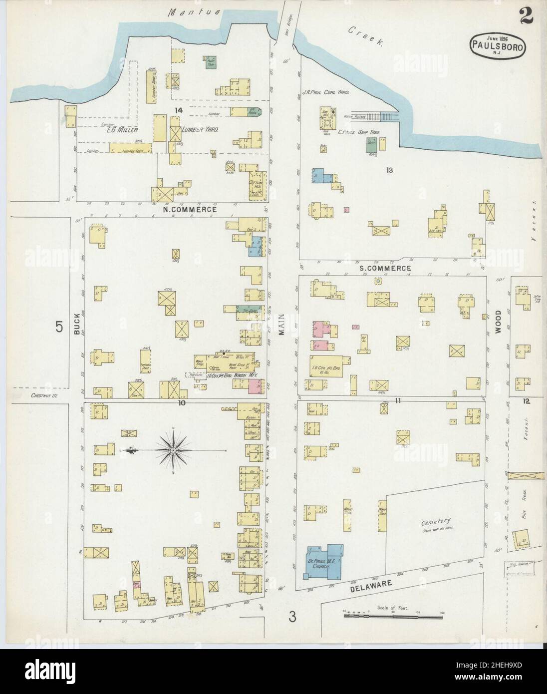 Map of paulsboro new jersey hires stock photography and images Alamy