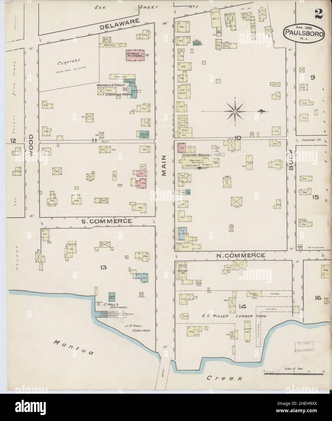 Map of paulsboro new jersey hires stock photography and images Alamy