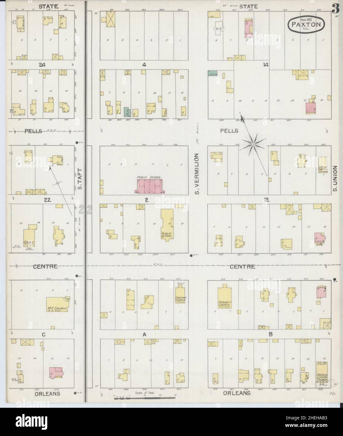 Paxton illinois map hires stock photography and images Alamy