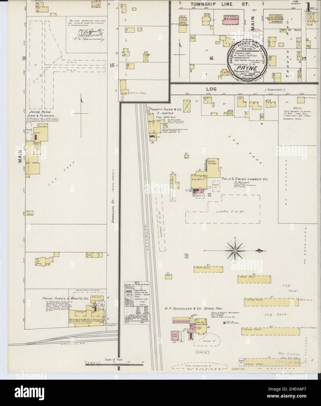 Payne ohio map hires stock photography and images Alamy