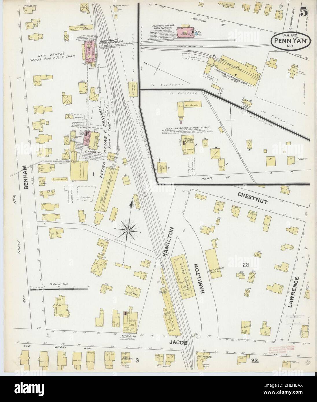 Map of penn yan new york hires stock photography and images Alamy
