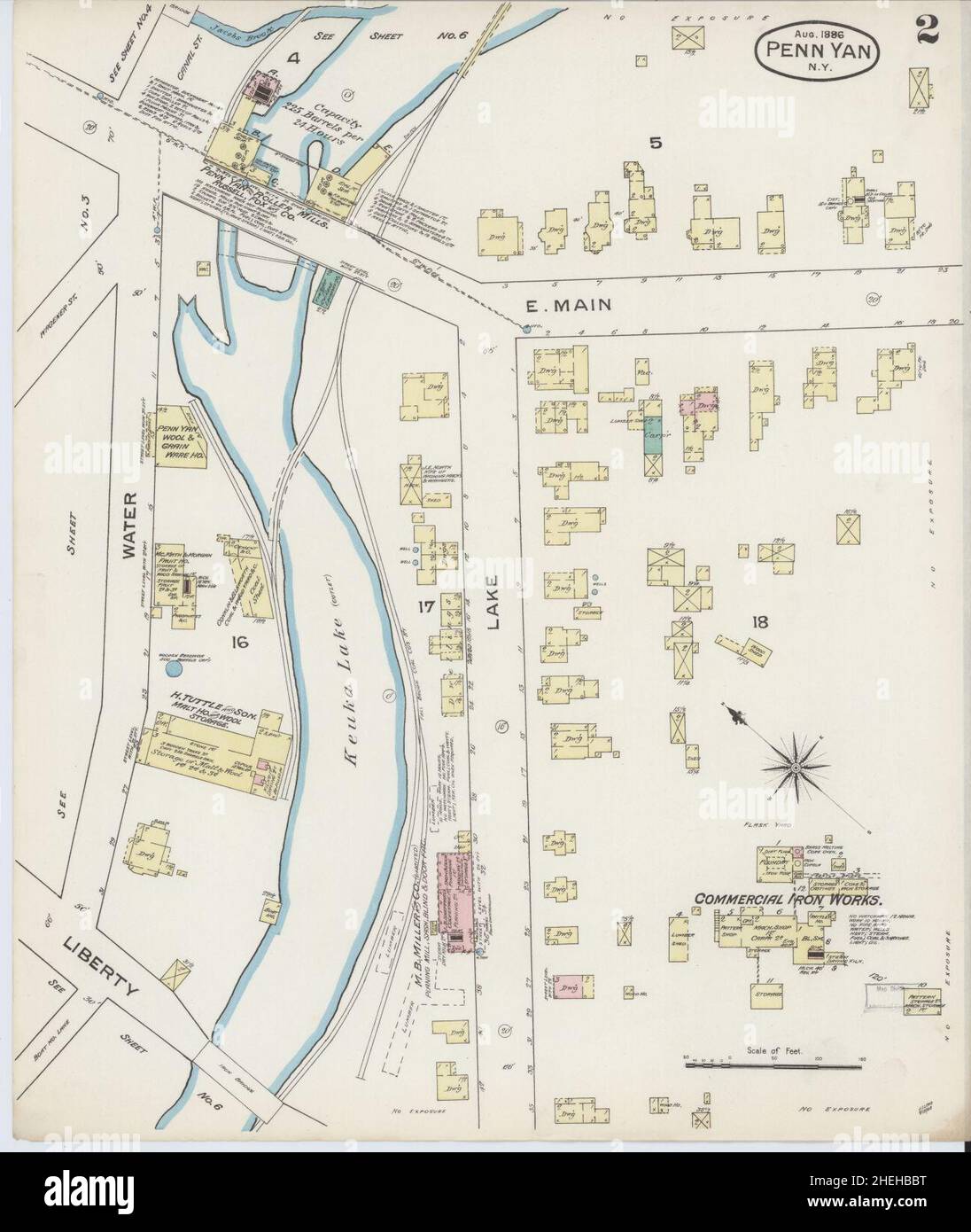 Map of penn yan new york hires stock photography and images Alamy