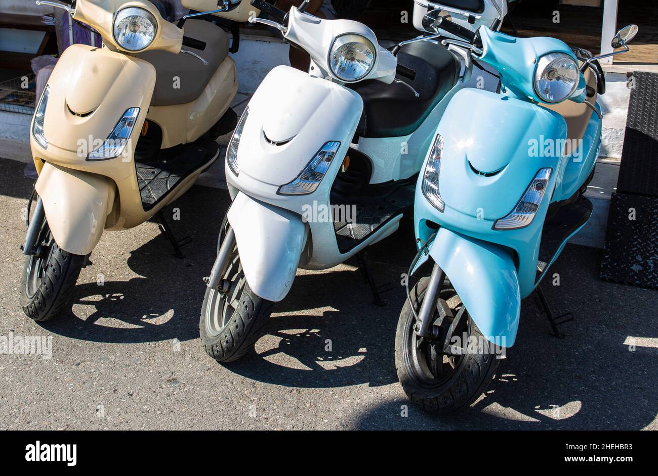 Greek moped greece hires stock photography and images Alamy
