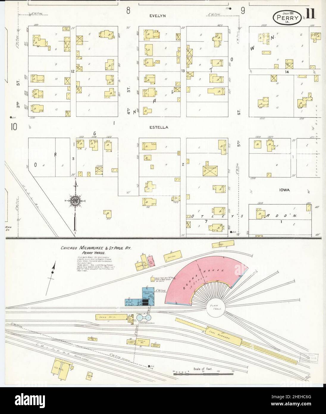 Perry iowa map hires stock photography and images Alamy