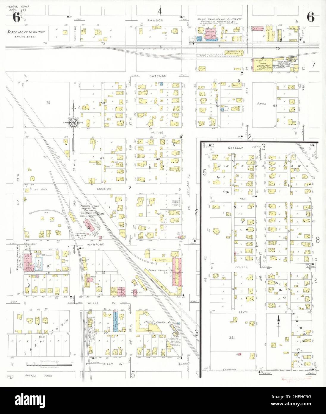 Perry iowa map hires stock photography and images Alamy