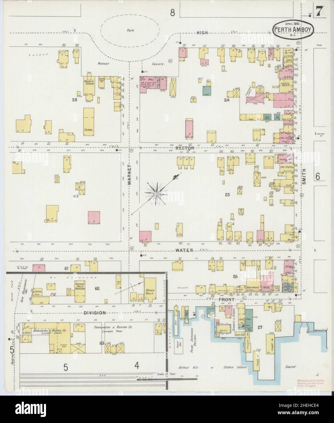 Map of perth amboy hires stock photography and images Alamy