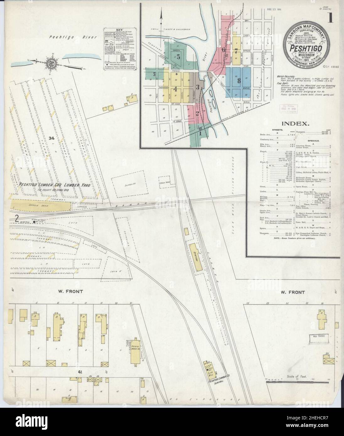 Peshtigo wisconsin map hires stock photography and images Alamy
