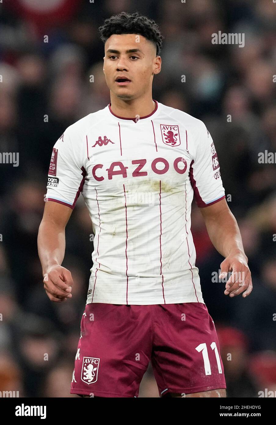 Manchester, England, 10th January 2022. Ollie Watkins of Aston Villa ...