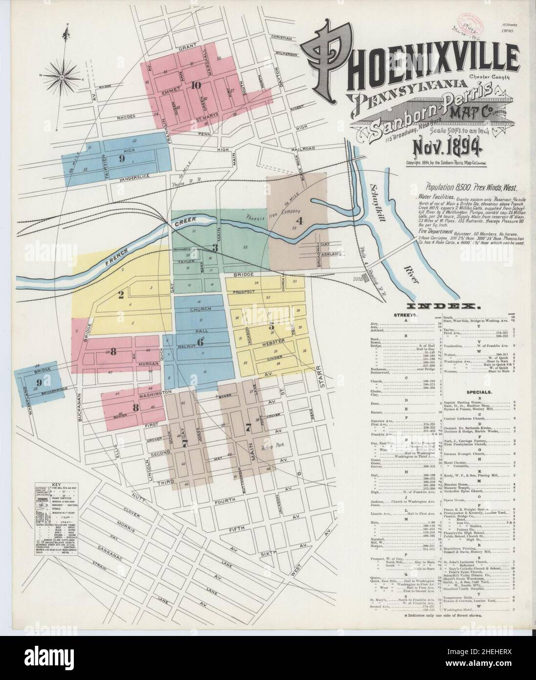 Phoenixville pennsylvania map hires stock photography and images Alamy