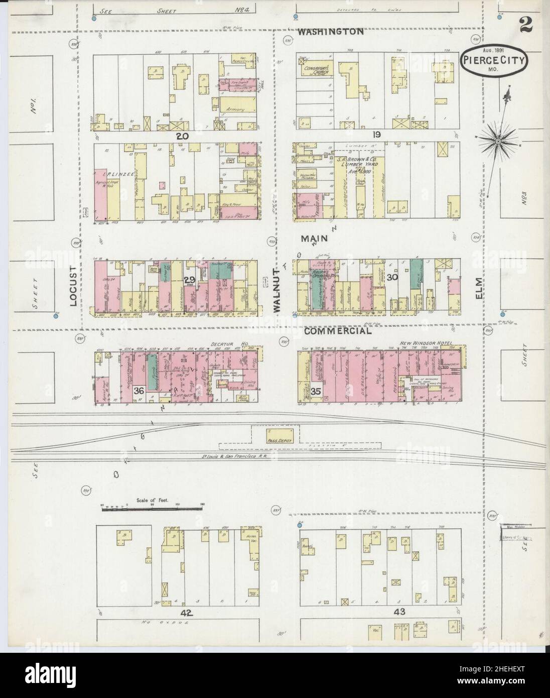 Map of pierce city missouri hires stock photography and images Alamy
