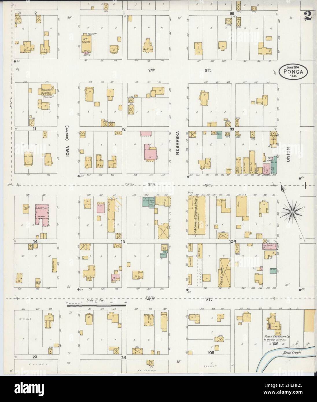 Map of ponca nebraska hires stock photography and images Alamy