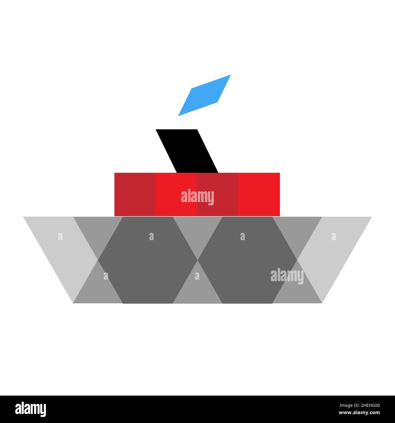 Floating blocks Cut Out Stock Images & Pictures - Alamy