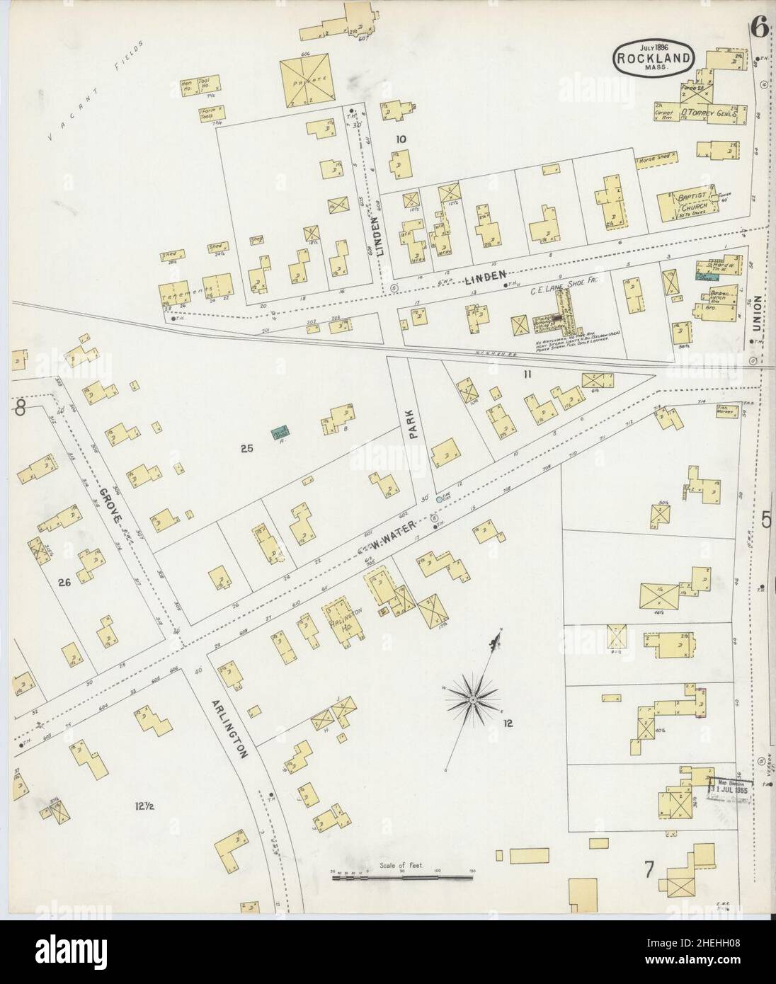 Rockland massachusetts map hires stock photography and images Alamy