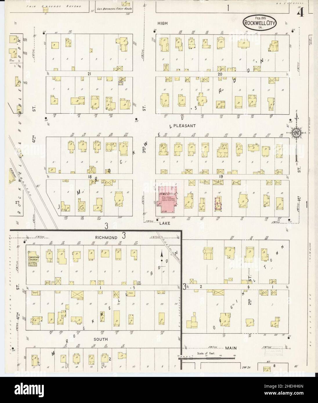 Sanborn Fire Insurance Map from Rockwell City, Calhoun County, Iowa