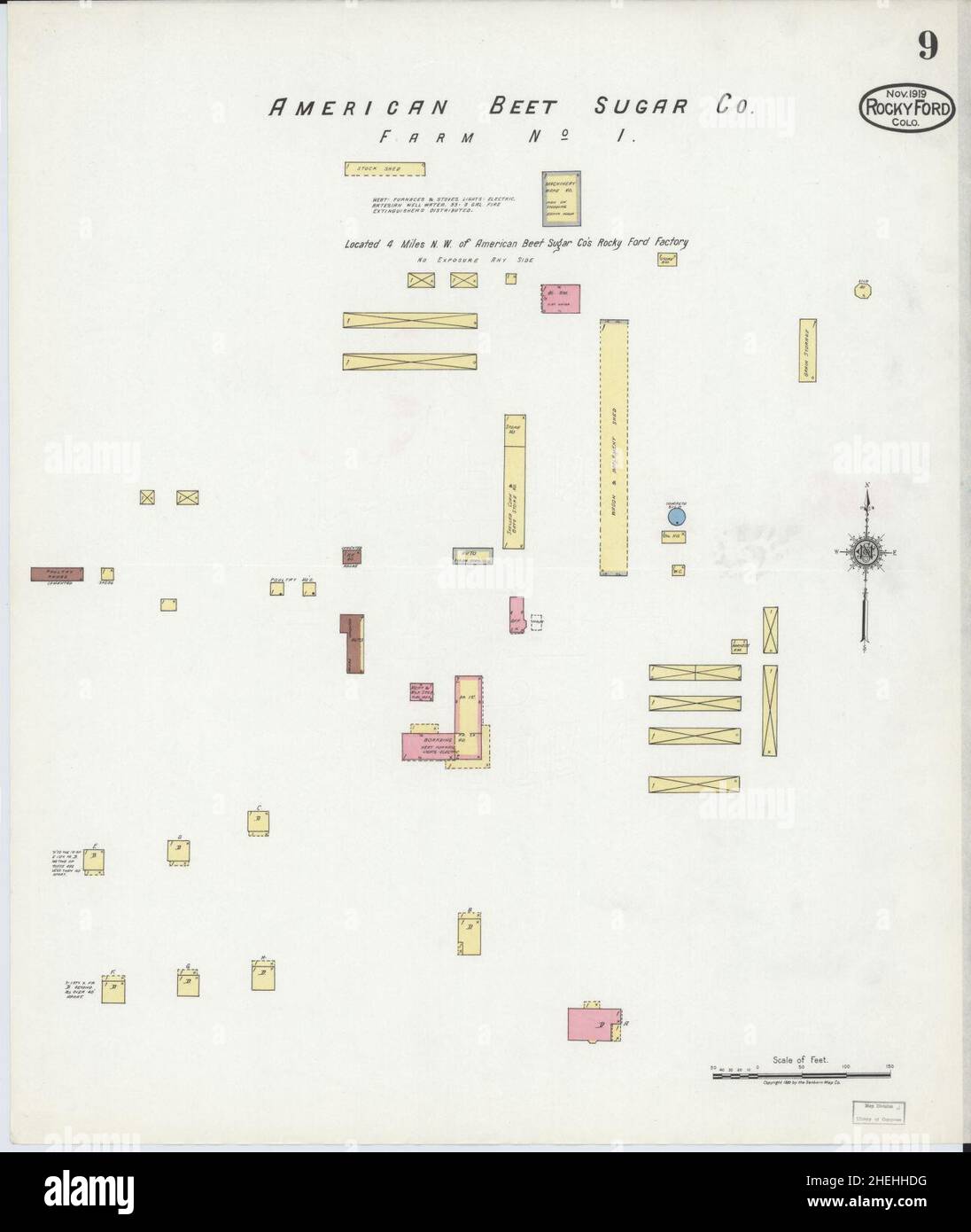 Sanborn Fire Insurance Map from Rocky Ford, Otero County, Colorado