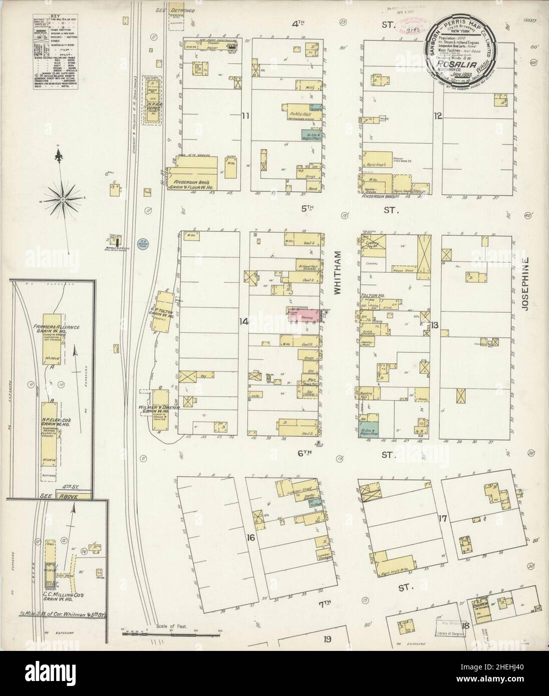 Map of rosalia washington hires stock photography and images Alamy