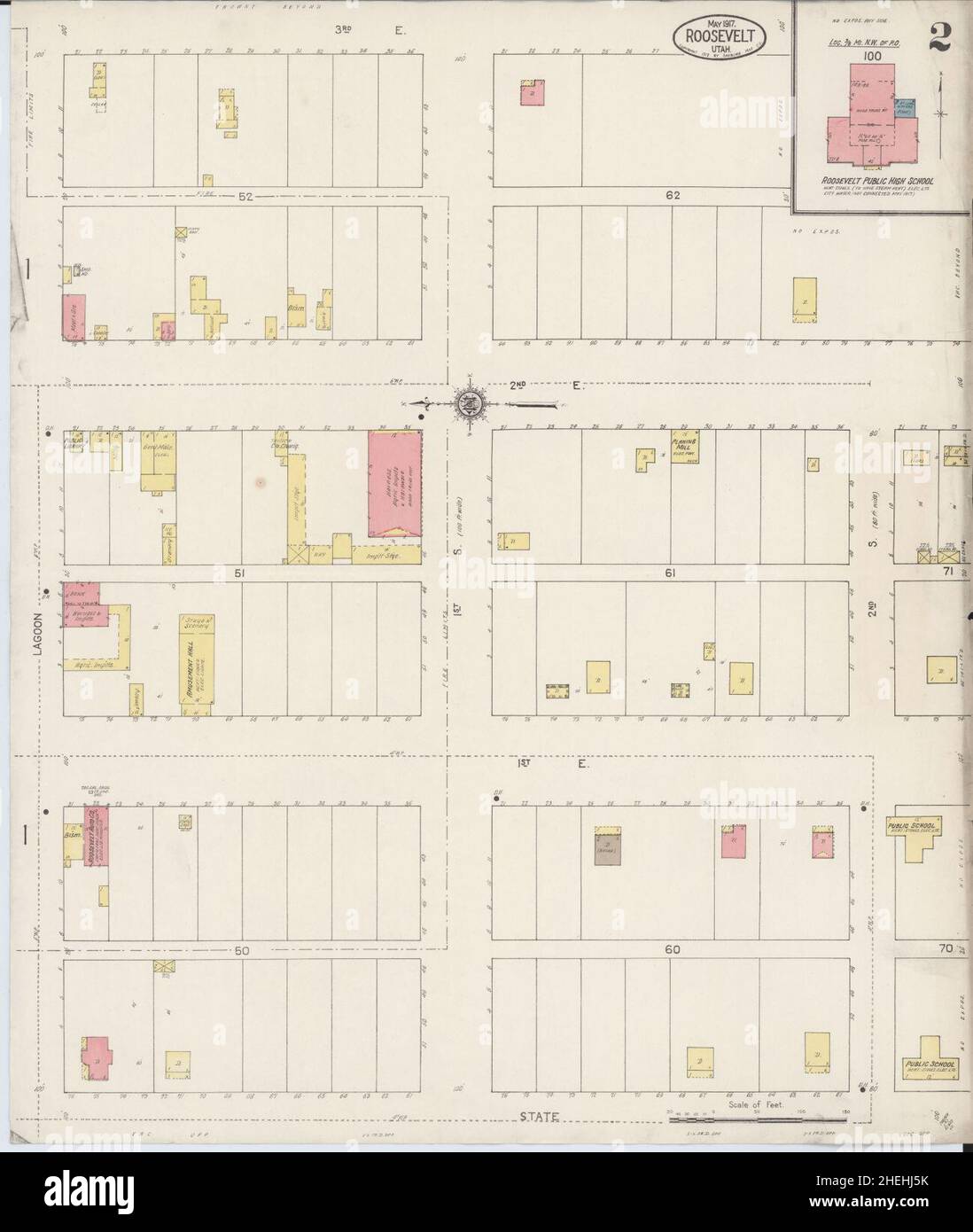 Roosevelt utah map hires stock photography and images Alamy