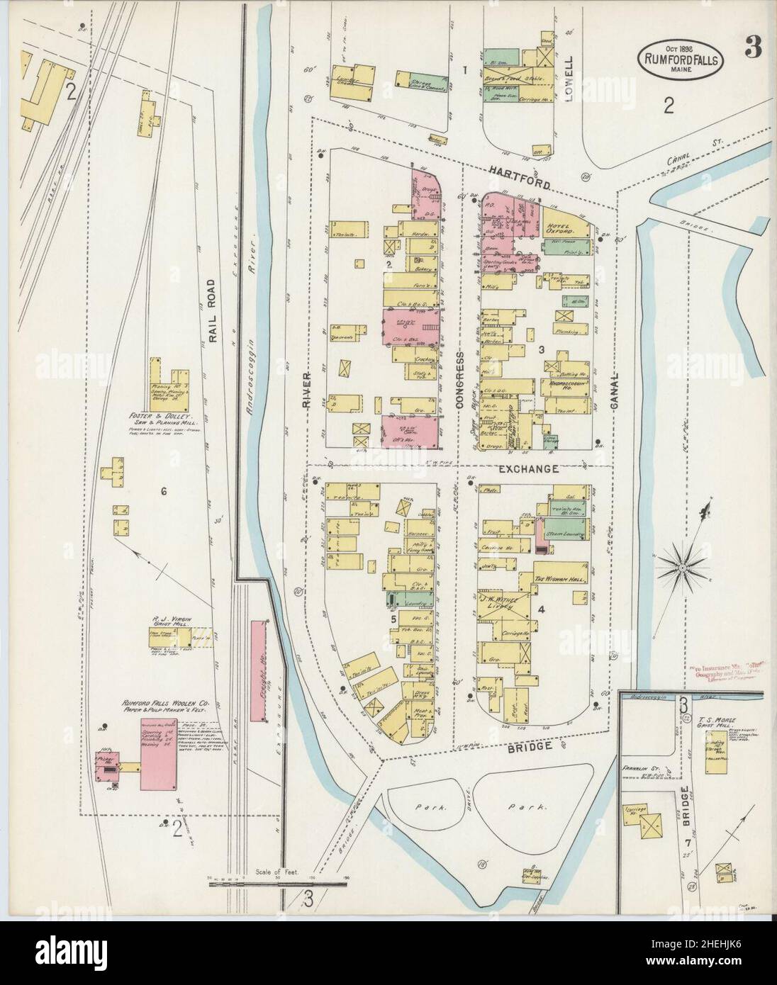 Rumford maine map hires stock photography and images Alamy