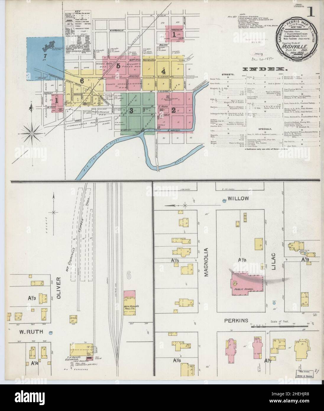 Rushville map hires stock photography and images Alamy