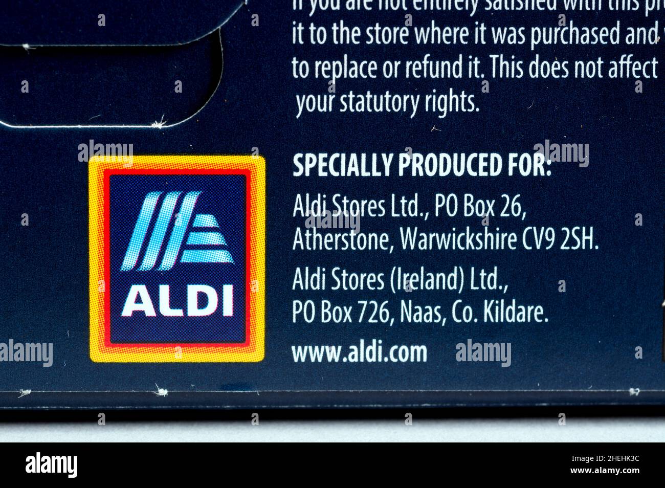 ALDI symbol on product packaging Stock Photo - Alamy