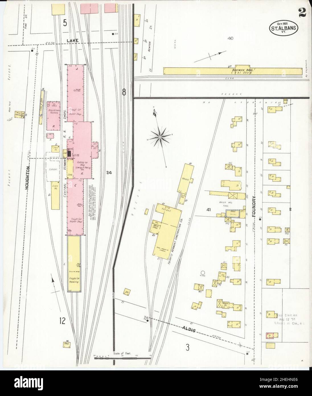 Sanborn Fire Insurance Map from Saint Albans, Franklin County, Vermont