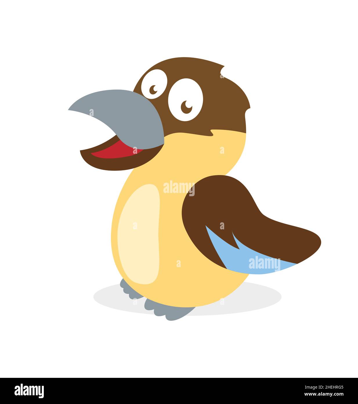 fun happy smiling cartoon kookaburra character australian bird animal  vector isoalted on white background Stock Vector Image & Art - Alamy