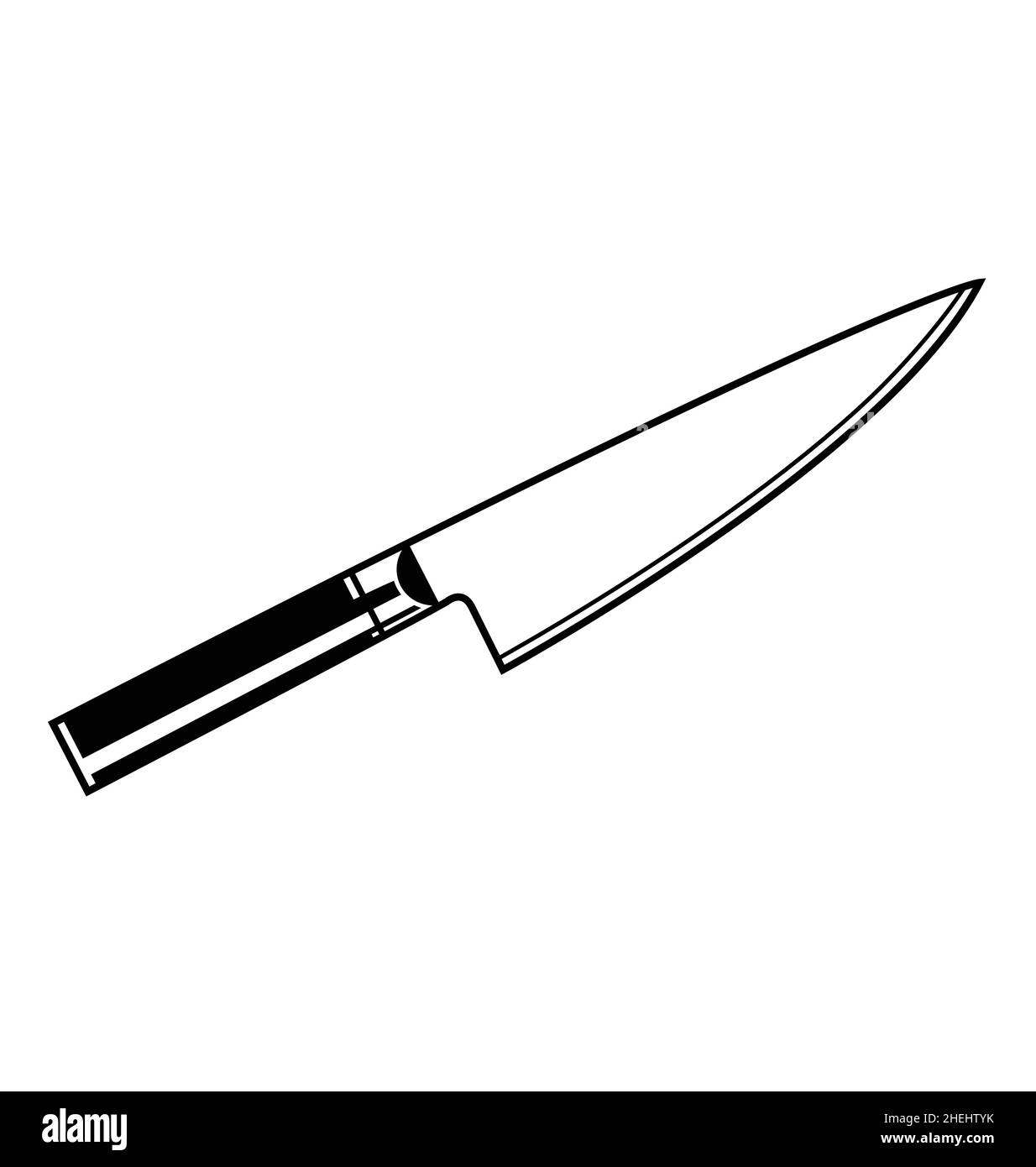 Japanese chefs knife Stock Vector Images Alamy